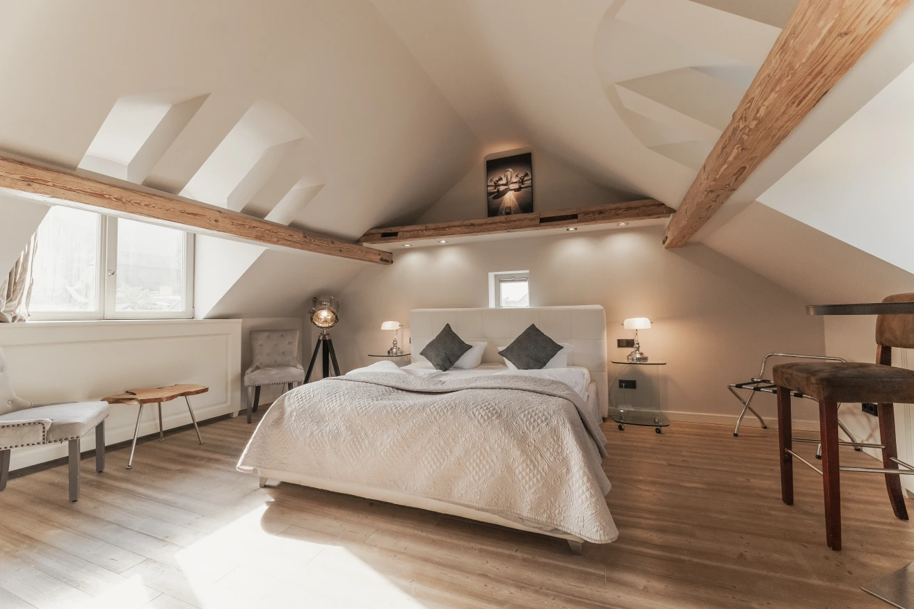 Ein Bild des Schlafzimmers der Suite 5 von BS Suite